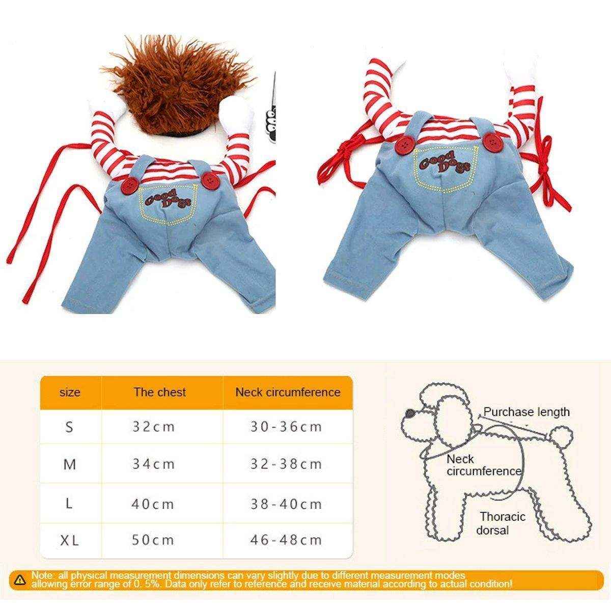 Halloween Dog Costume Pet Accessories Funny Dress Up for Small Medium Dogs - Image 10
