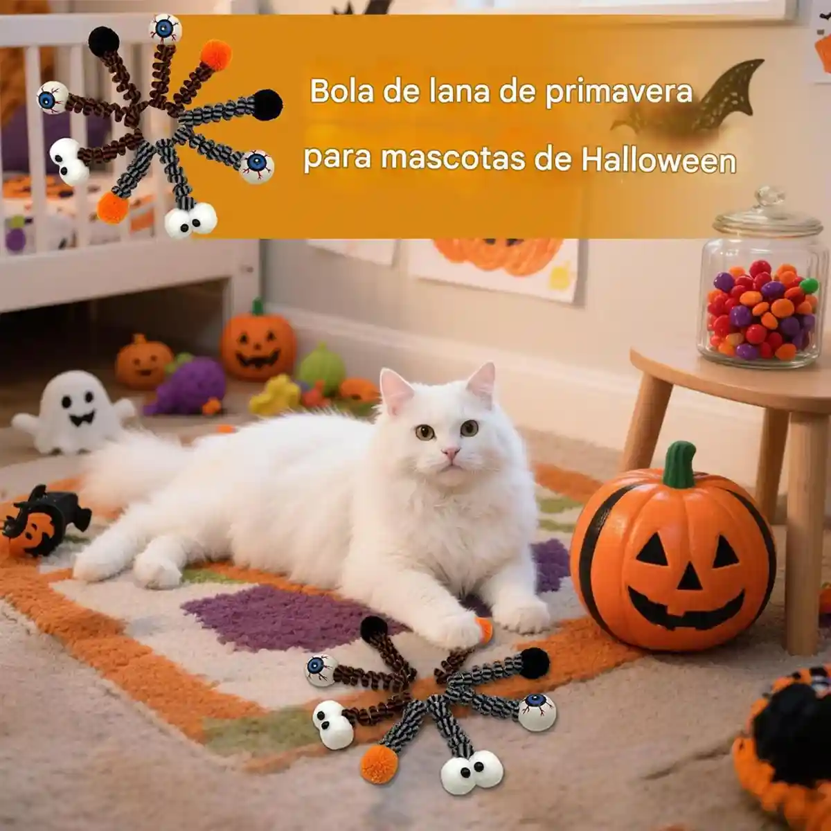 Halloween Funny Cat Toys (8PCS Set) - Image 4