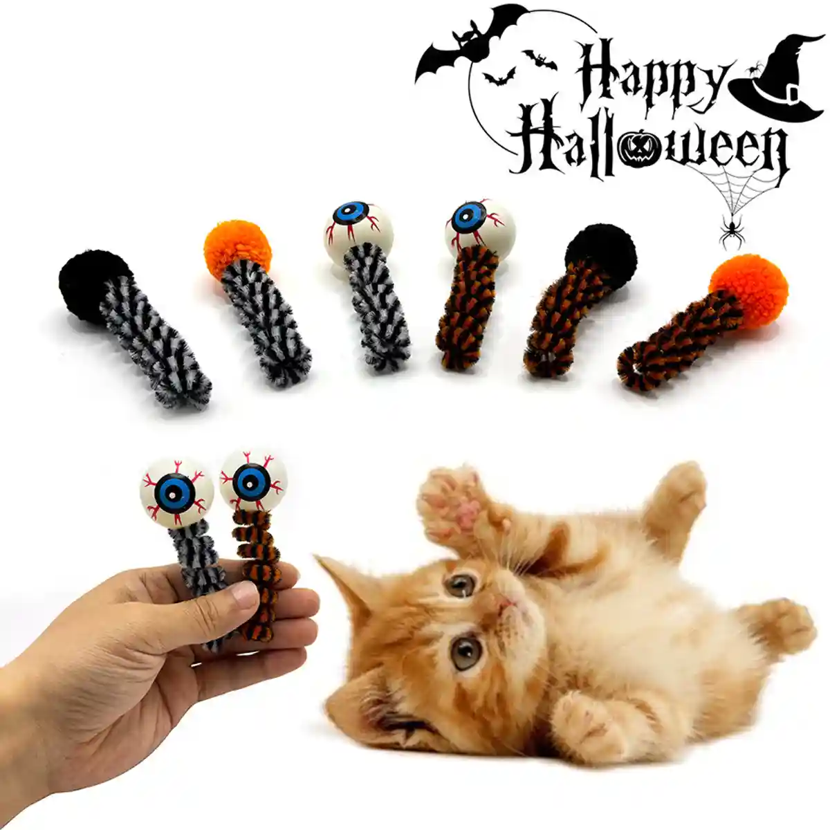 Halloween Funny Cat Toys (8PCS Set) - Image 5