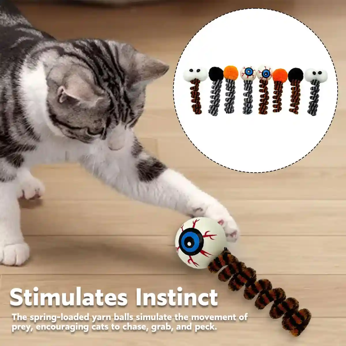 Halloween Funny Cat Toys (8PCS Set) - Image 8
