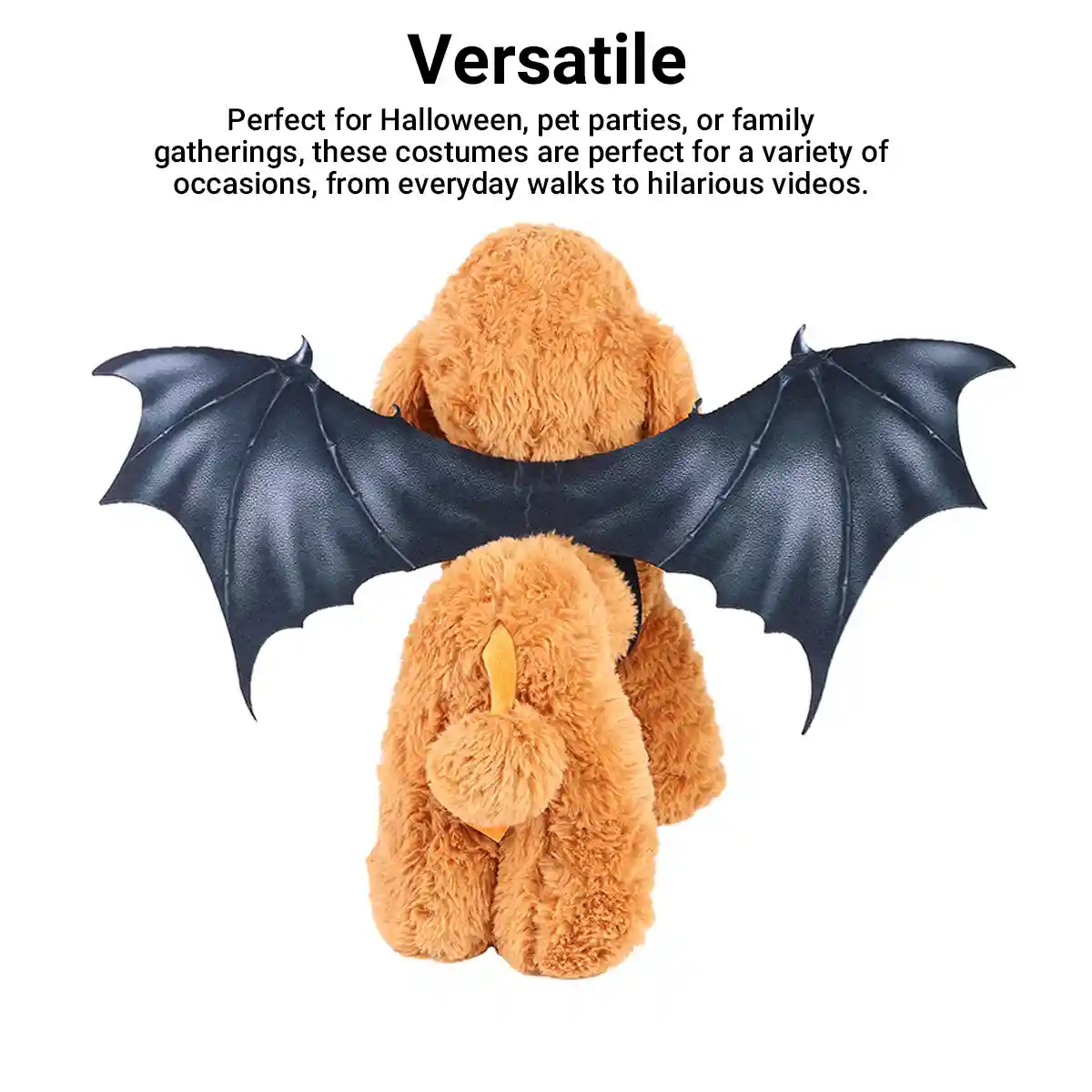 Halloween Pet Bat Wings Costume Adjustable Dog & Cat Outfit - Image 6