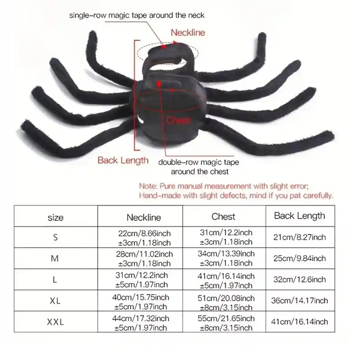Halloween Pet Spider Costume Creepy & Cute Halloween Outfit for Pets - Image 12