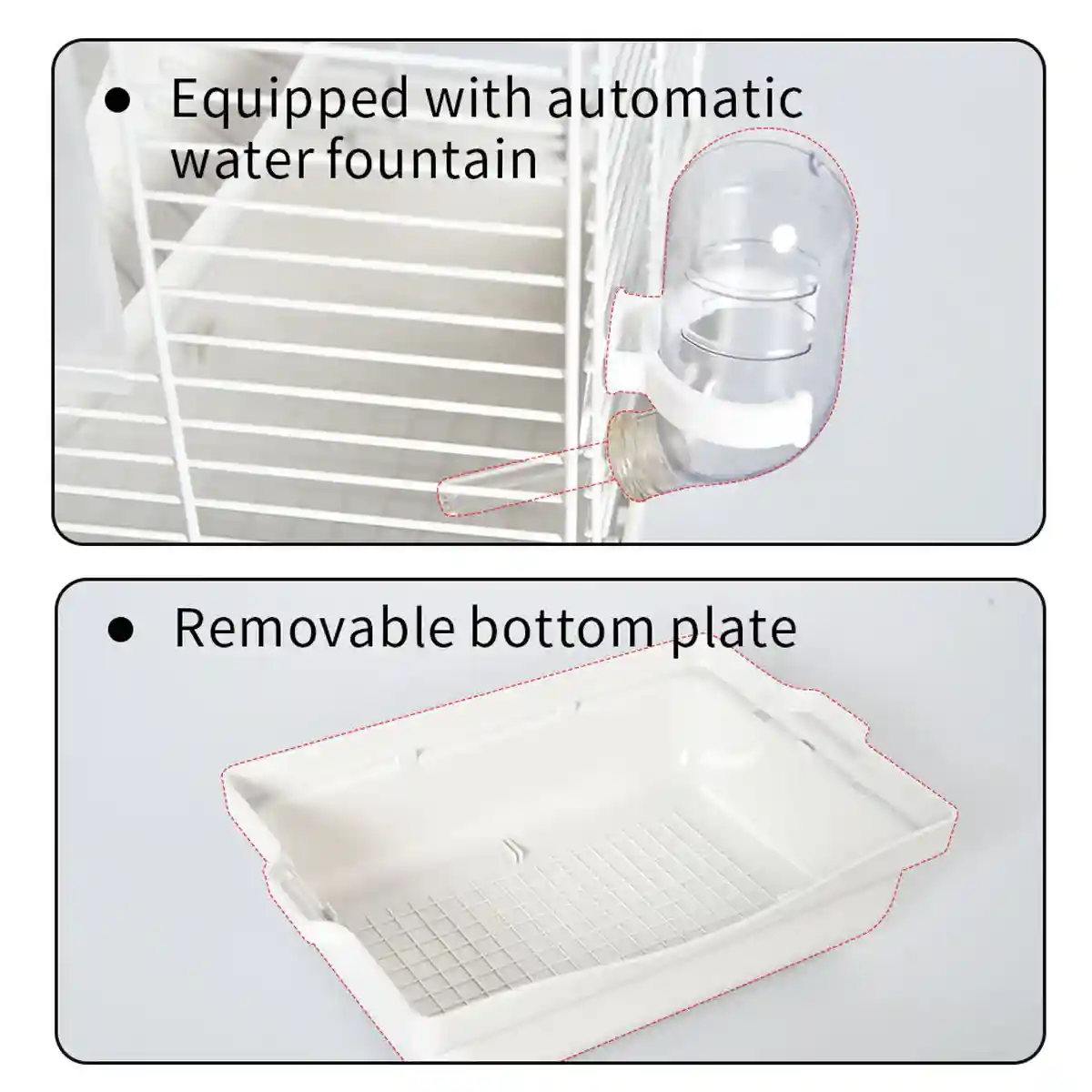 Hamster Cage Double Decker Villa with Water Dispenser - Image 11