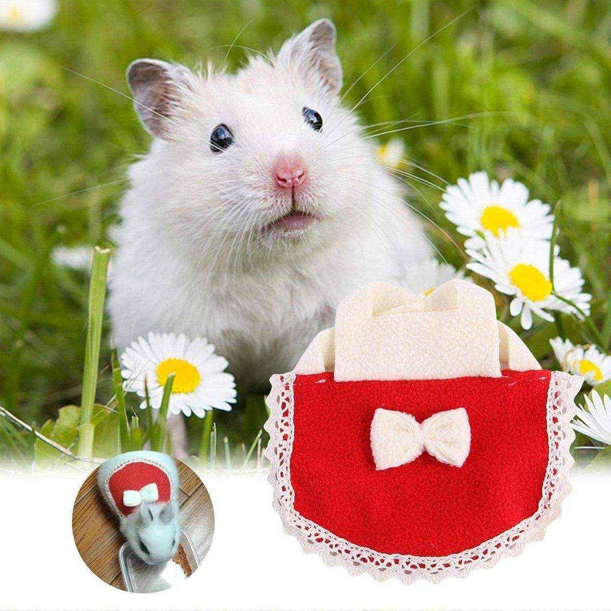 Multi-coloured Bow Hamster Clothes Cute Mini Pet Outfits for Small Squirrel Pets - Image 9