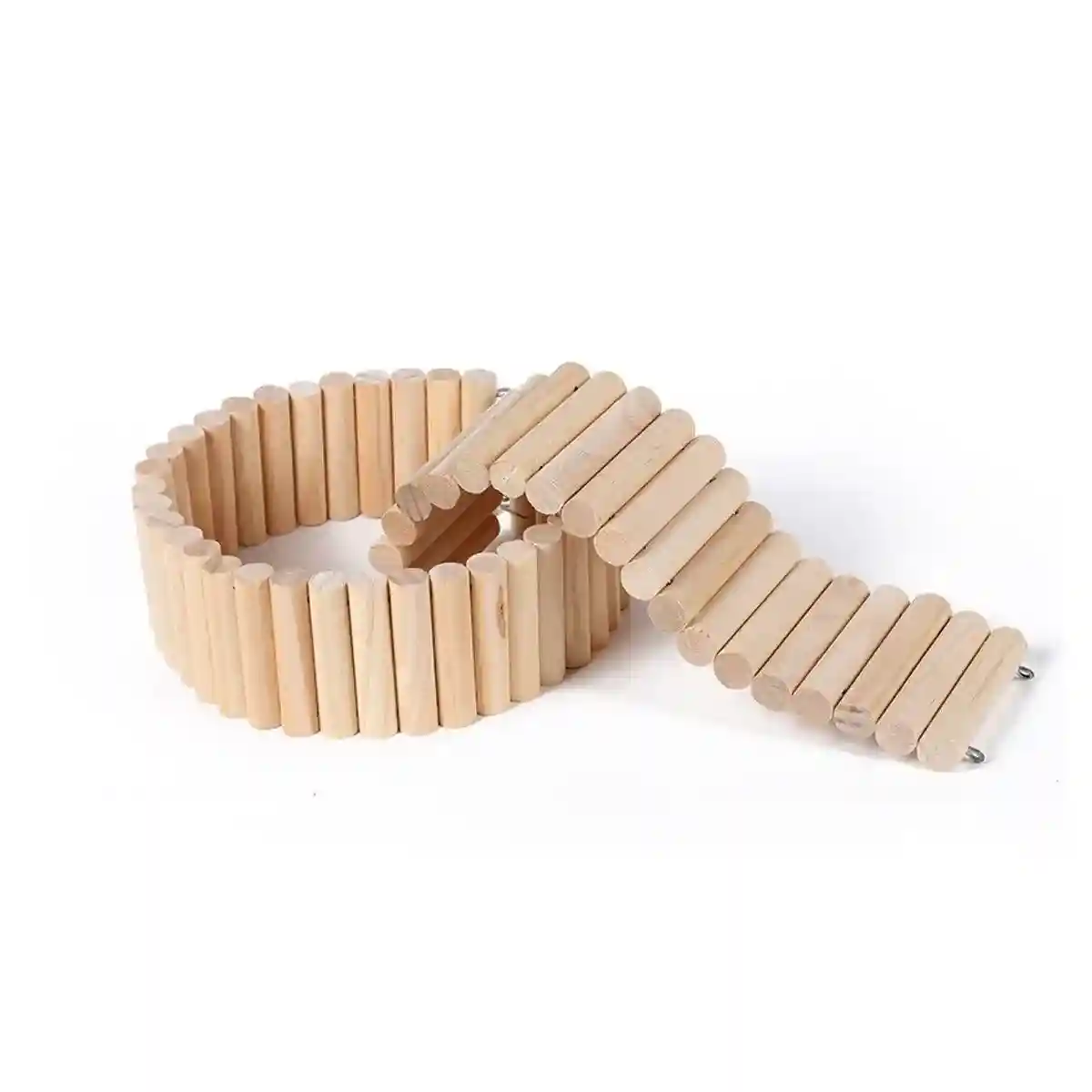 Hamster Soft Ladder & Fence Flexible Wooden Bridge for Small Rodents - Image 10