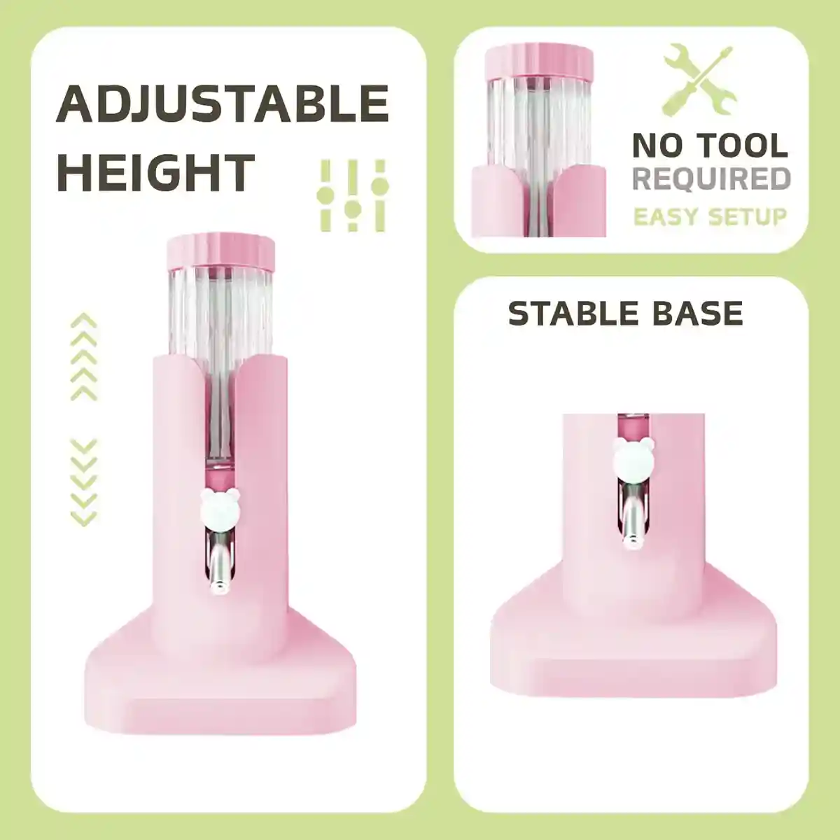 Hamster Water Bottle 120ml Anti Drip ABS Feeder for Small Pets - Image 8