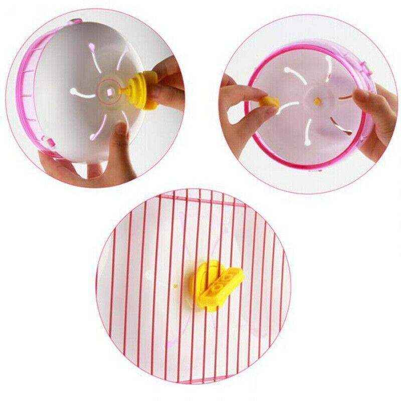 Durable and Engaging Hamster Wheel for Small Pets Pink - Image 5