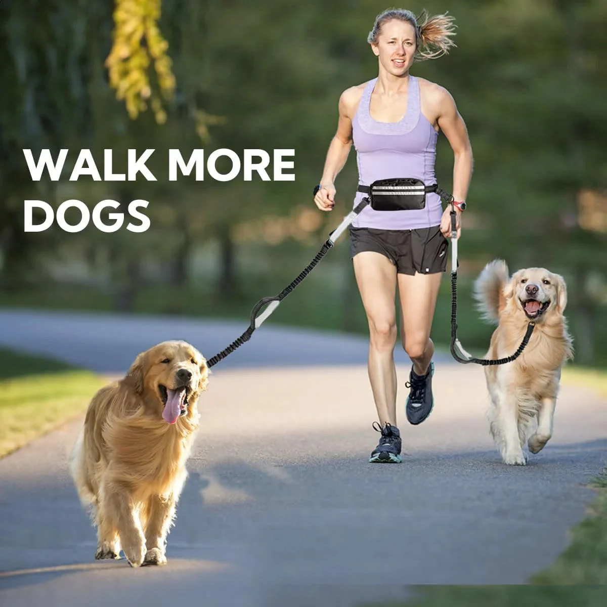 Hands-Free Dog Leash With Waist Belt - Image 10