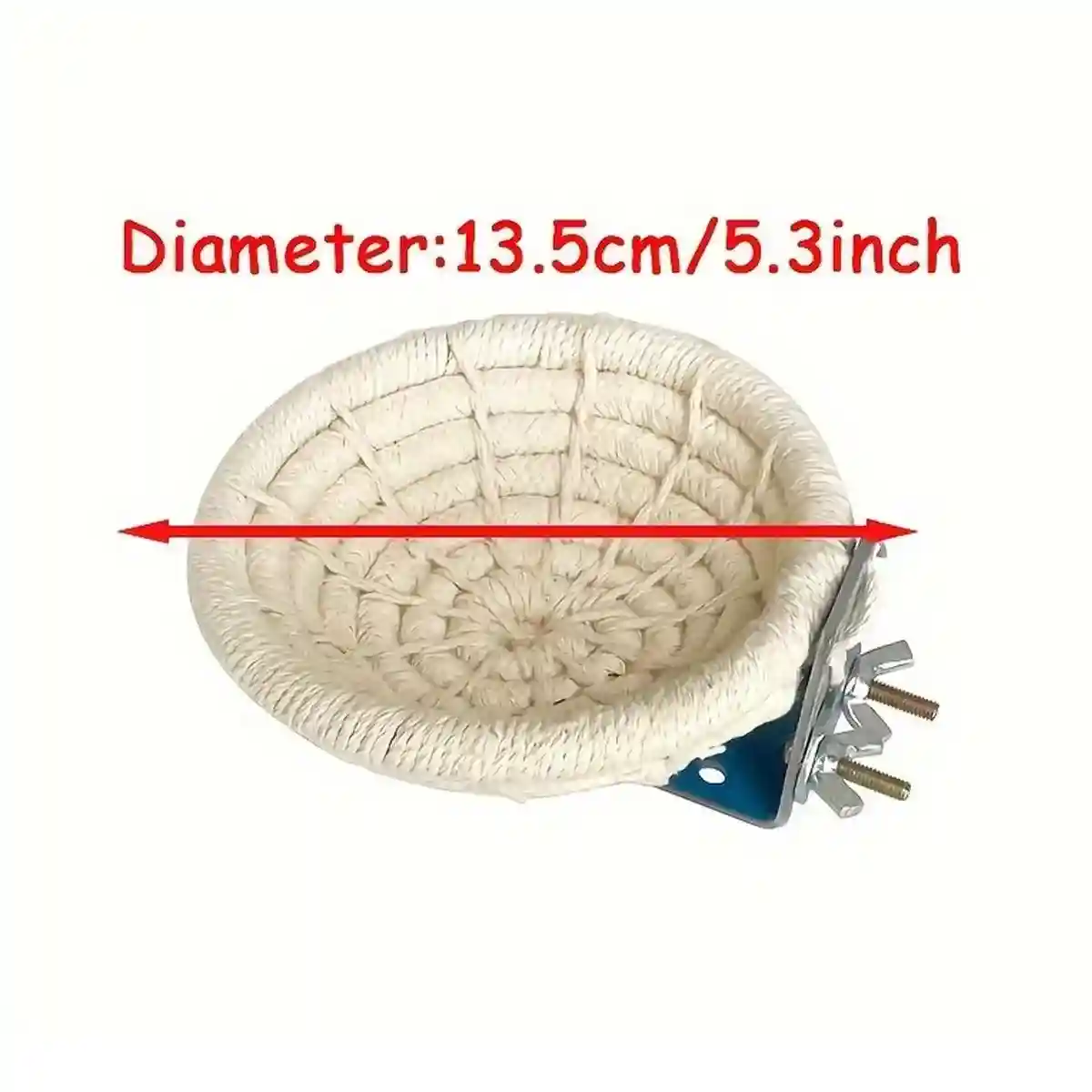Handwoven Bird Nest for Small Birds Natural Cotton & Hemp Rope Shelter - Image 13