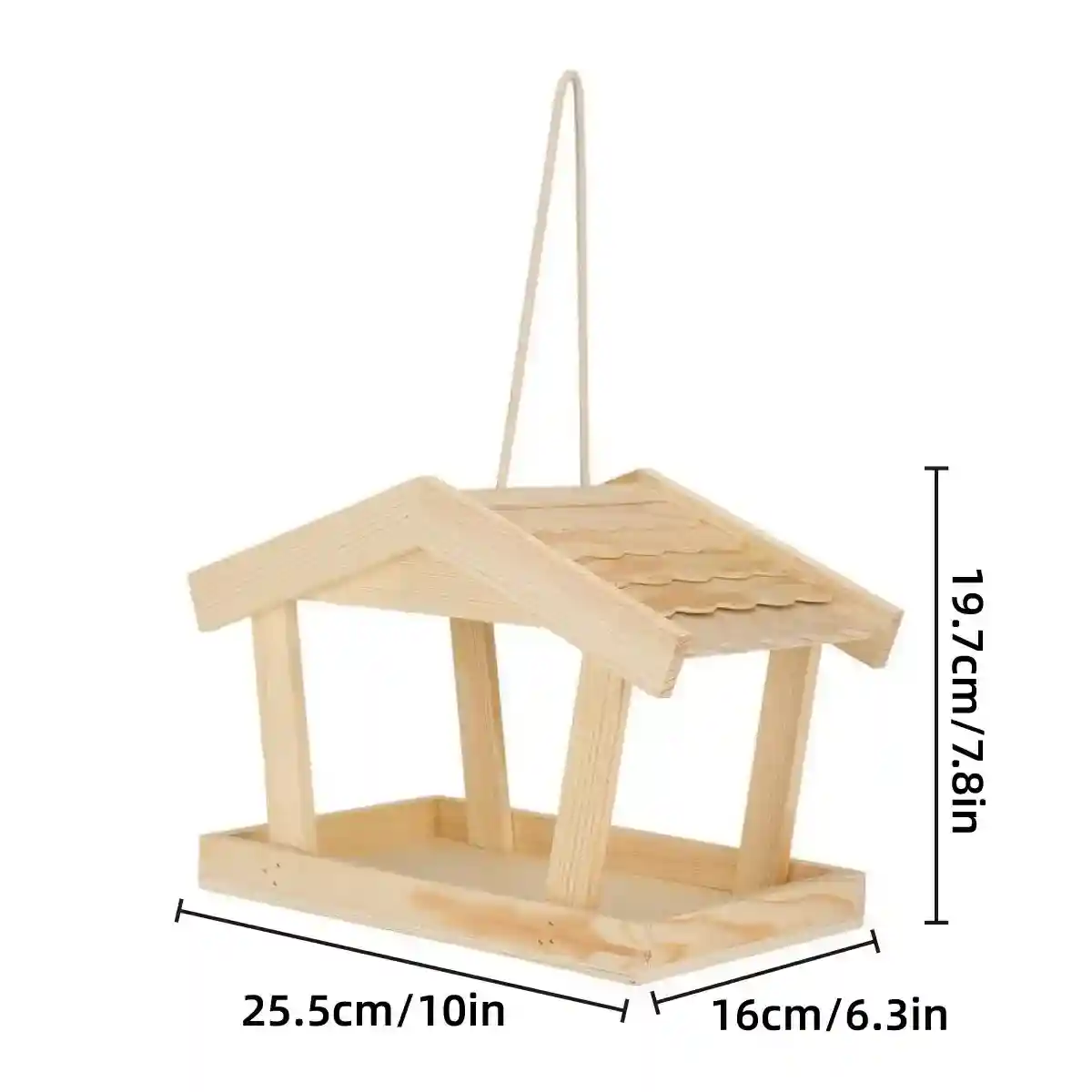 Rustic Pine Decor with Hanging Bird Houses for Garden Wildlife - Image 3
