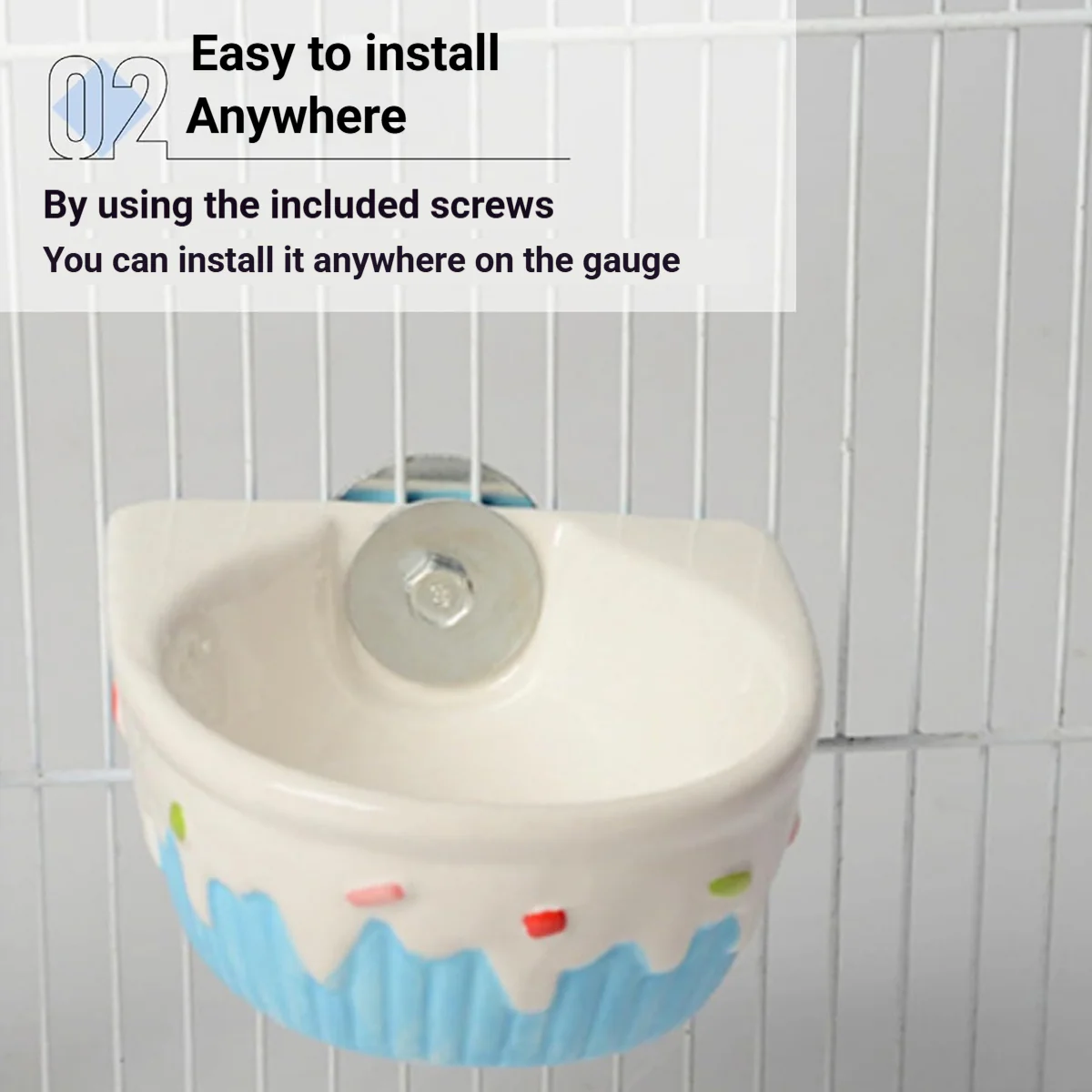 Hanging Pet Ceramic Bowl - Image 4