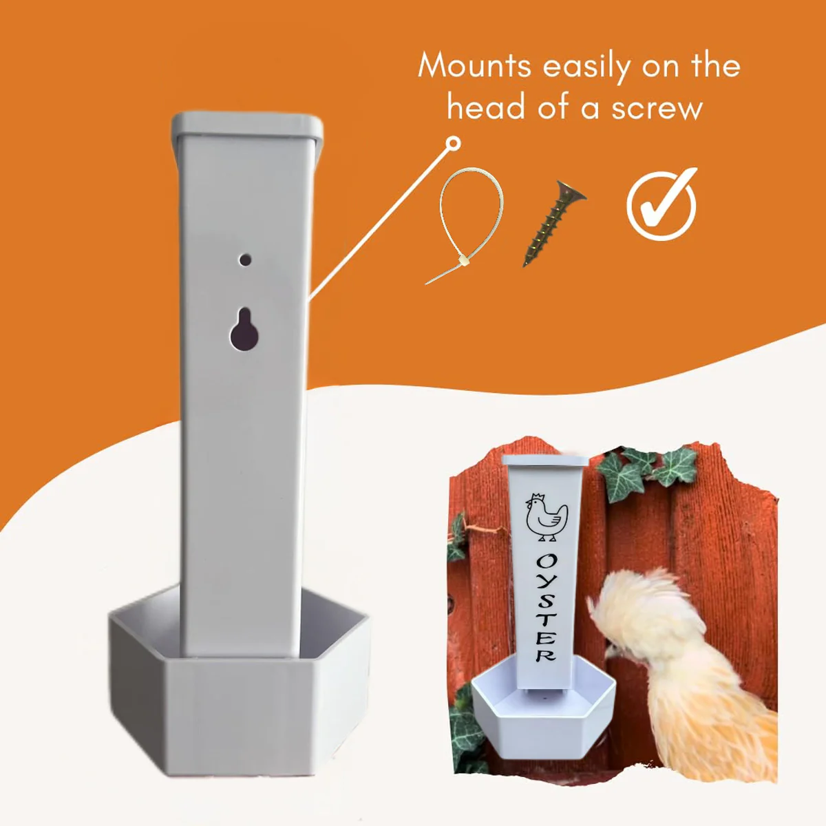 Hanging Chicken Feeder Automatic Refill Chicken Feeder for Hens Poultry Farm - Image 4