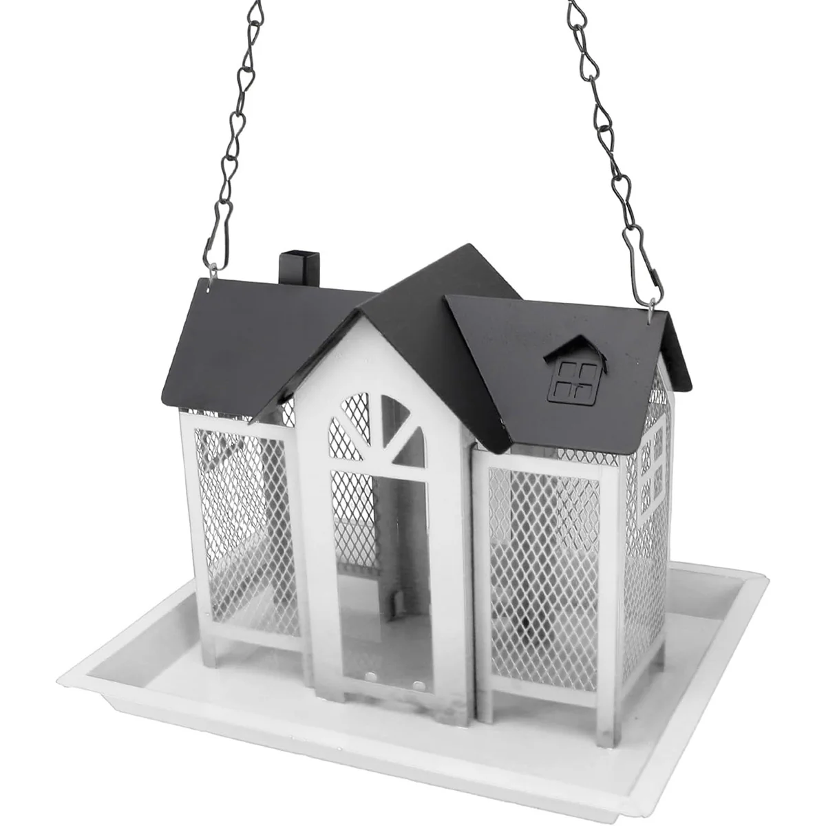 Hanging Metal Bird Feeder House Outdoor - Image 9