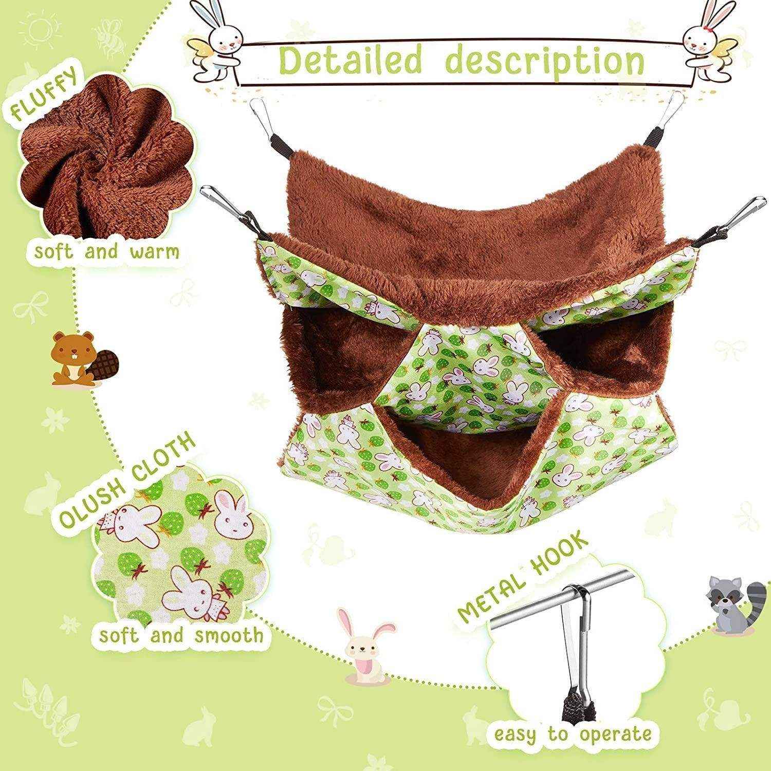 Comfortable Hanging Small Pet Bed Nest Ideal for Hamsters & Mice - Image 11
