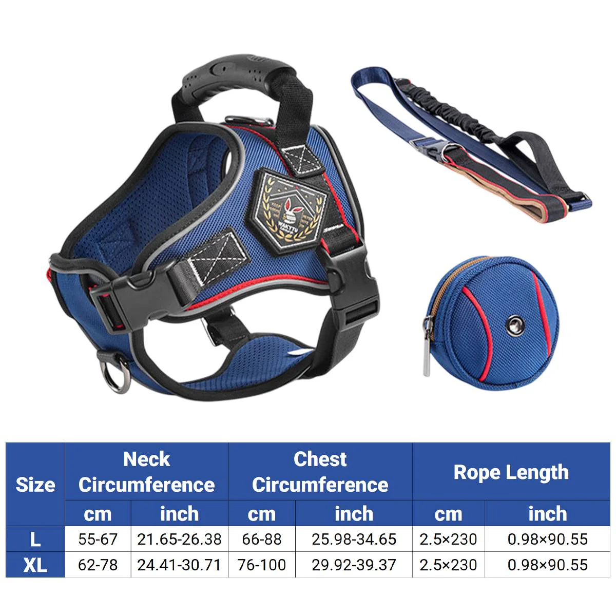 Heavy Duty Anti-Pull Dog Harness And Bungee Leash Set - Image 15