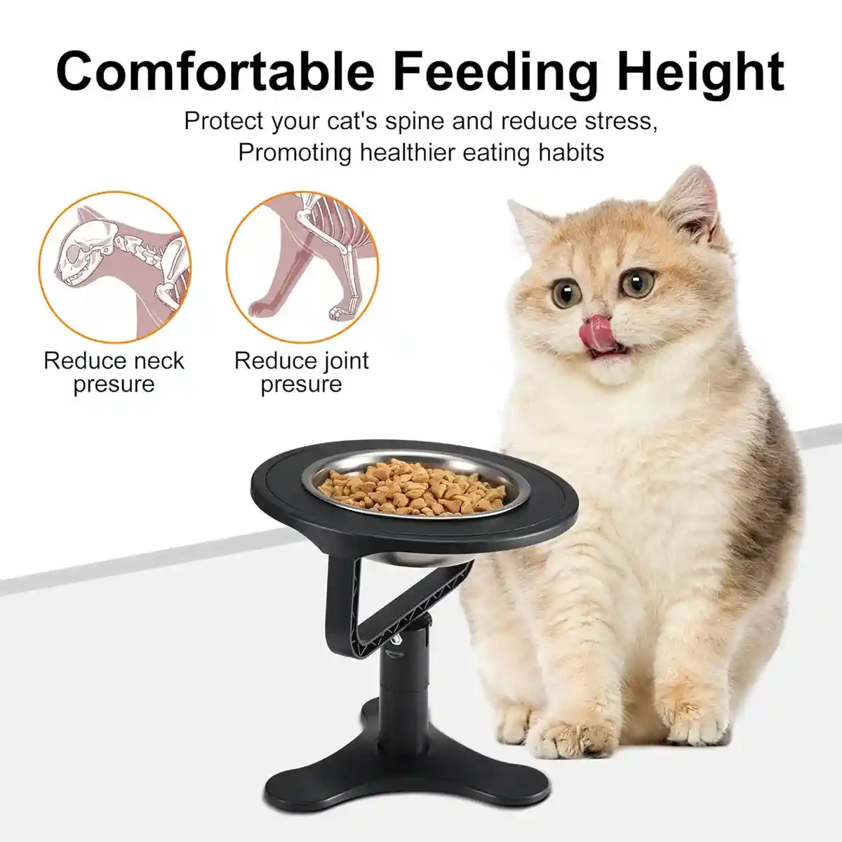 Height Adjustable Pet Bowl Holder For Dogs & Cats - Image 14