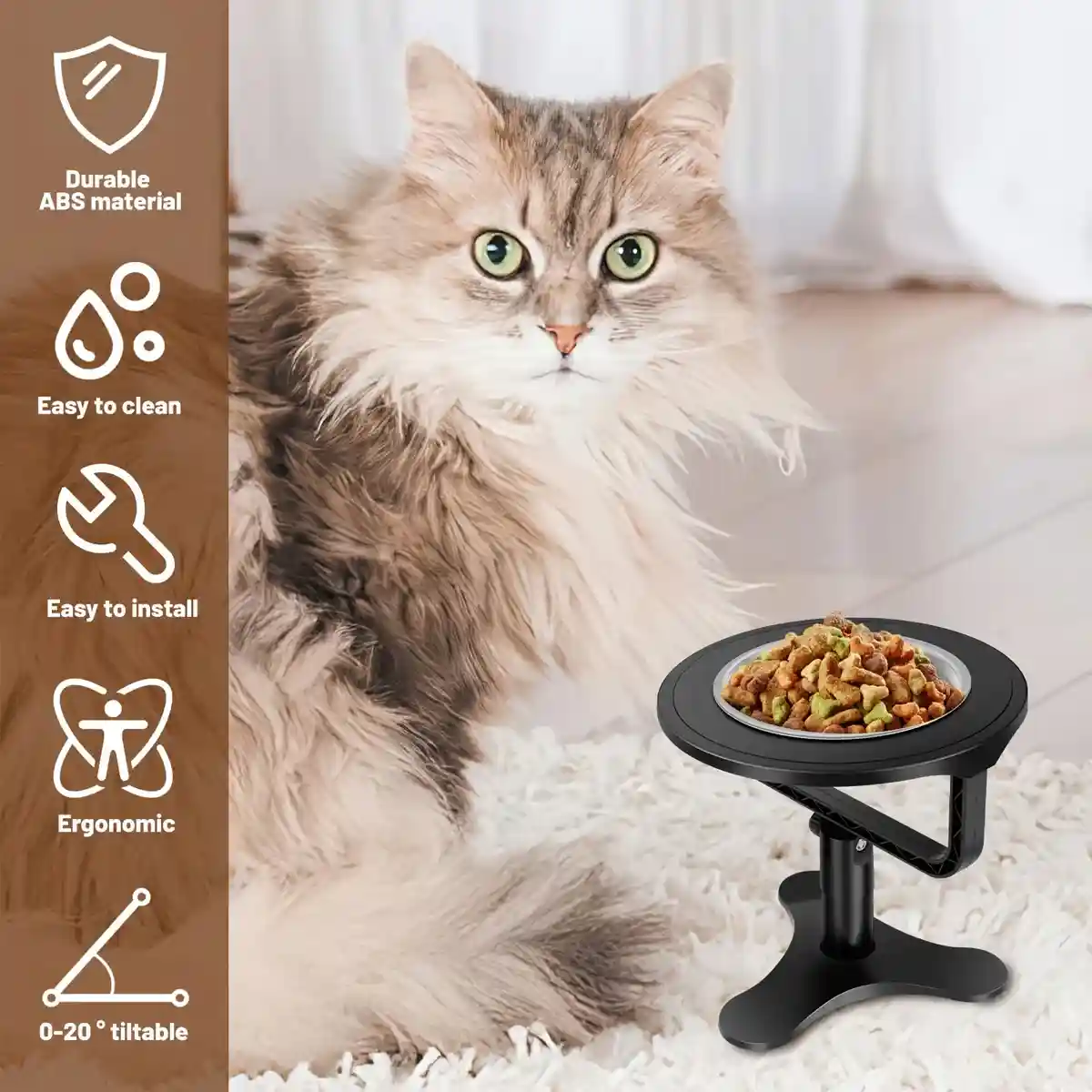 Height Adjustable Pet Bowl Holder For Dogs & Cats - Image 16