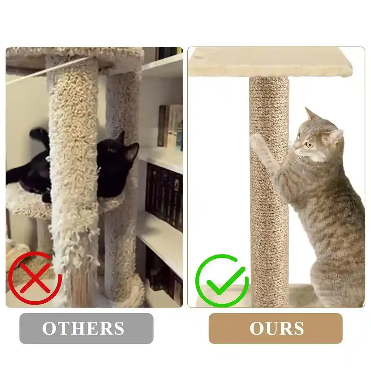 Hemp Rope Pillar Cat Climbing Frame Pillar Jute Sisal Replacement - Image 9
