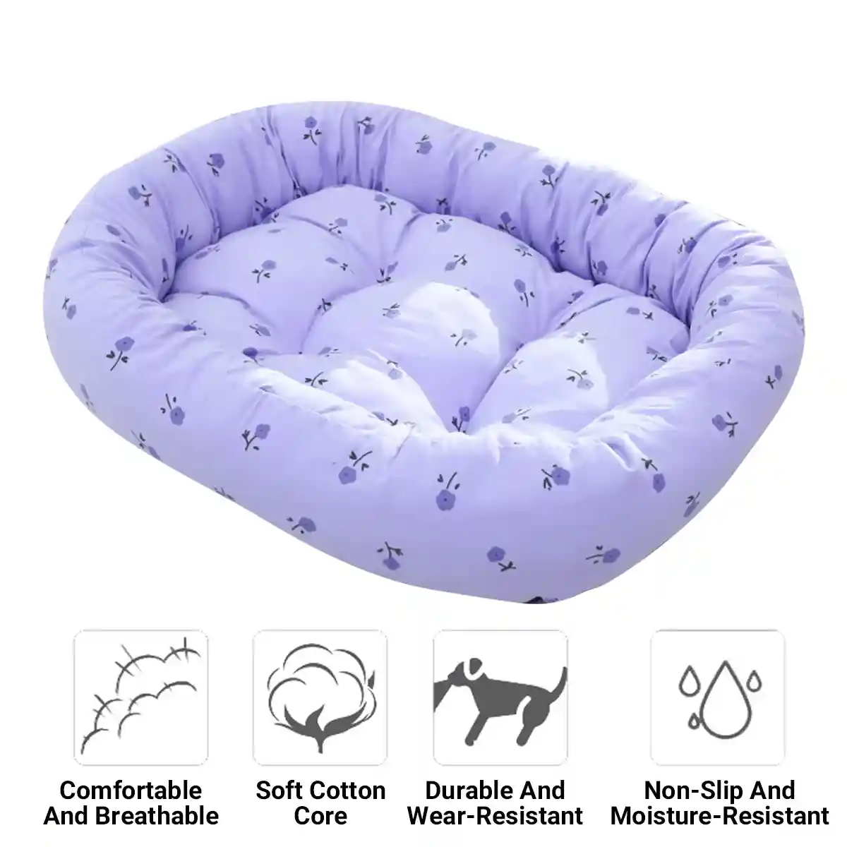 High-Appearance Pet Bed Soft Plush 23.62×19.68 in - Image 7