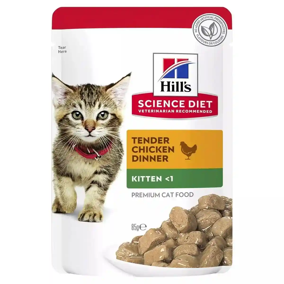 Hill's Science Diet Kitten Chicken Cat Food Pouches - Balanced Nutrition 85g*12 - Image 3