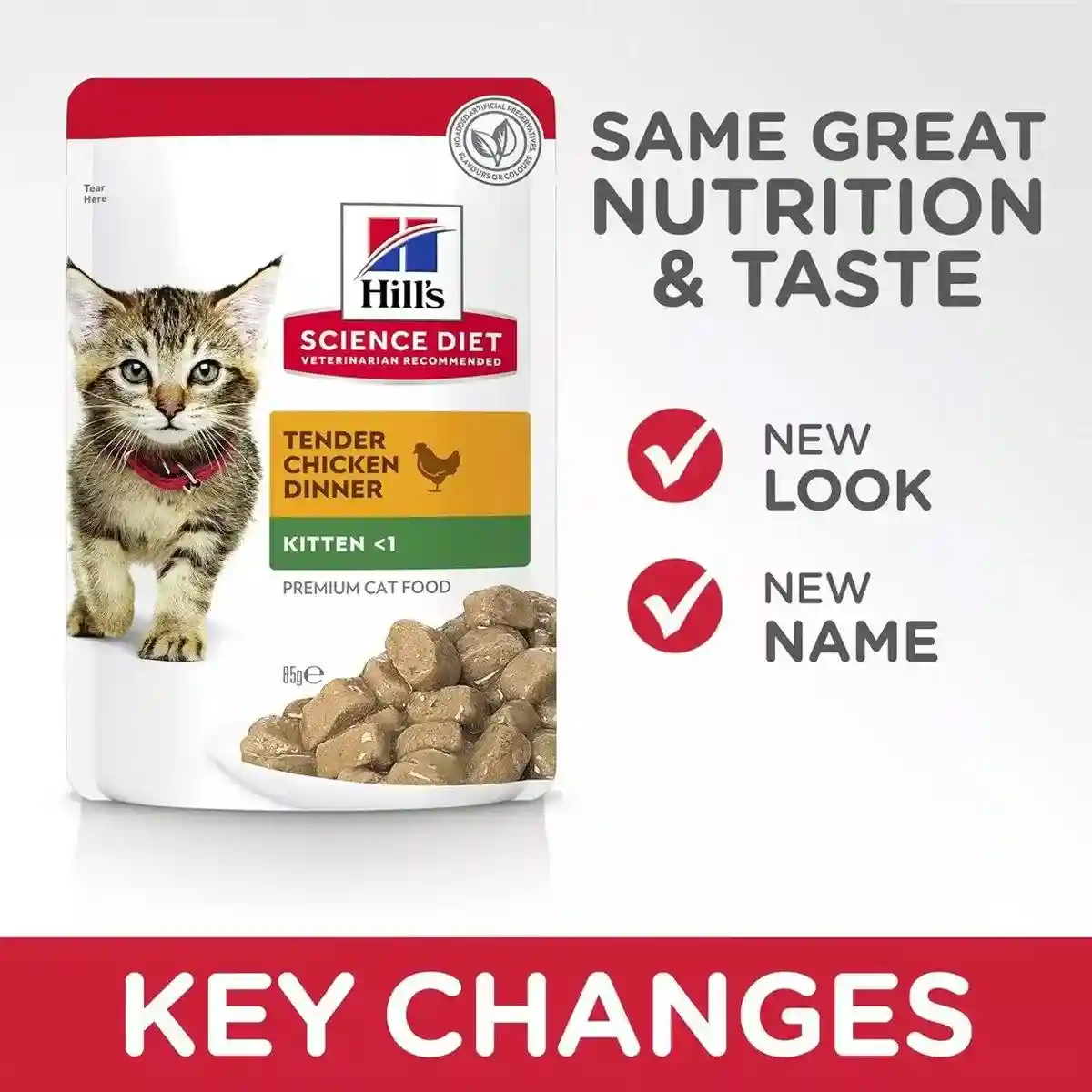 Hill's Science Diet Kitten Chicken Cat Food Pouches - Balanced Nutrition 85g*12 - Image 6