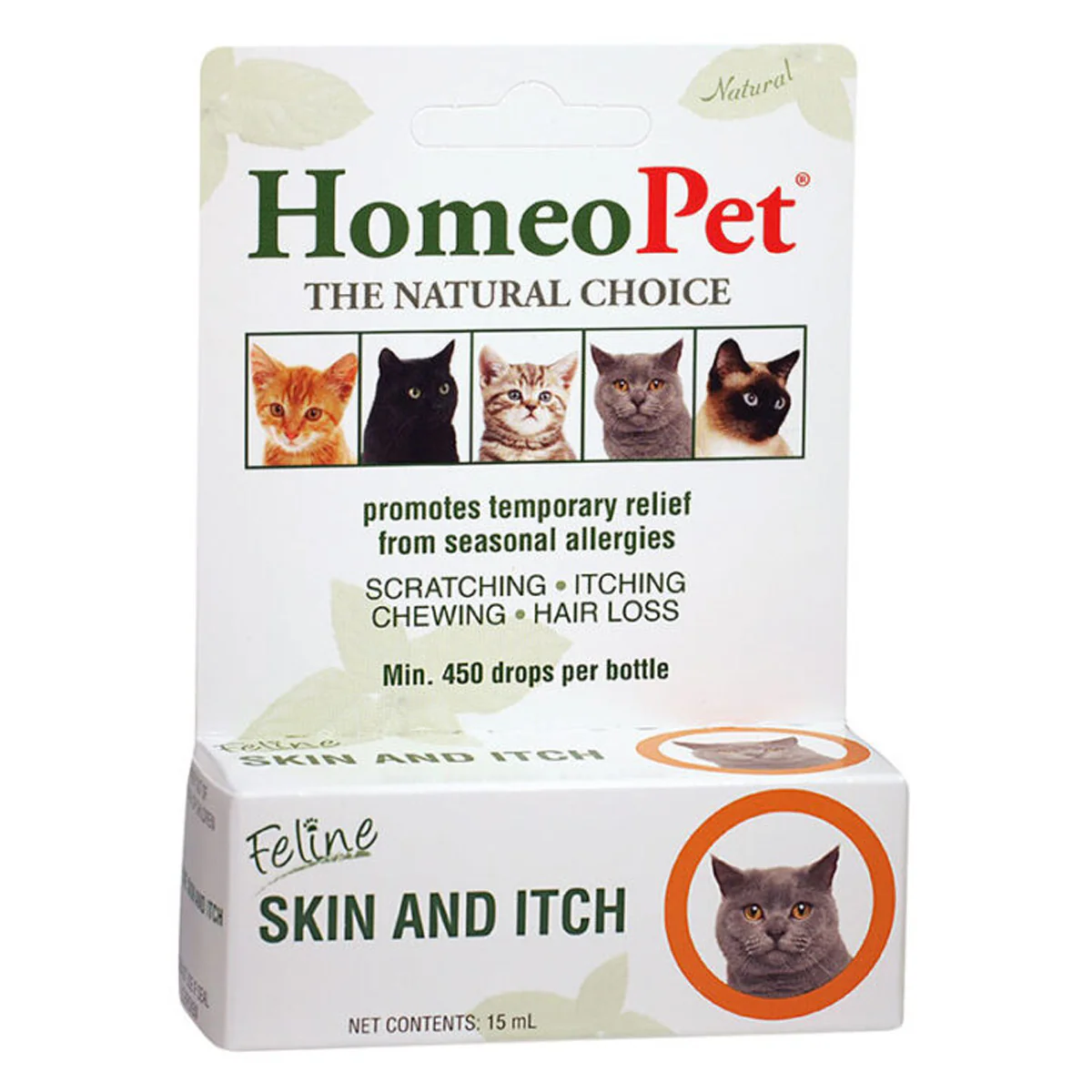 HOMEOPET CAT SKIN & ITCH 
15ML