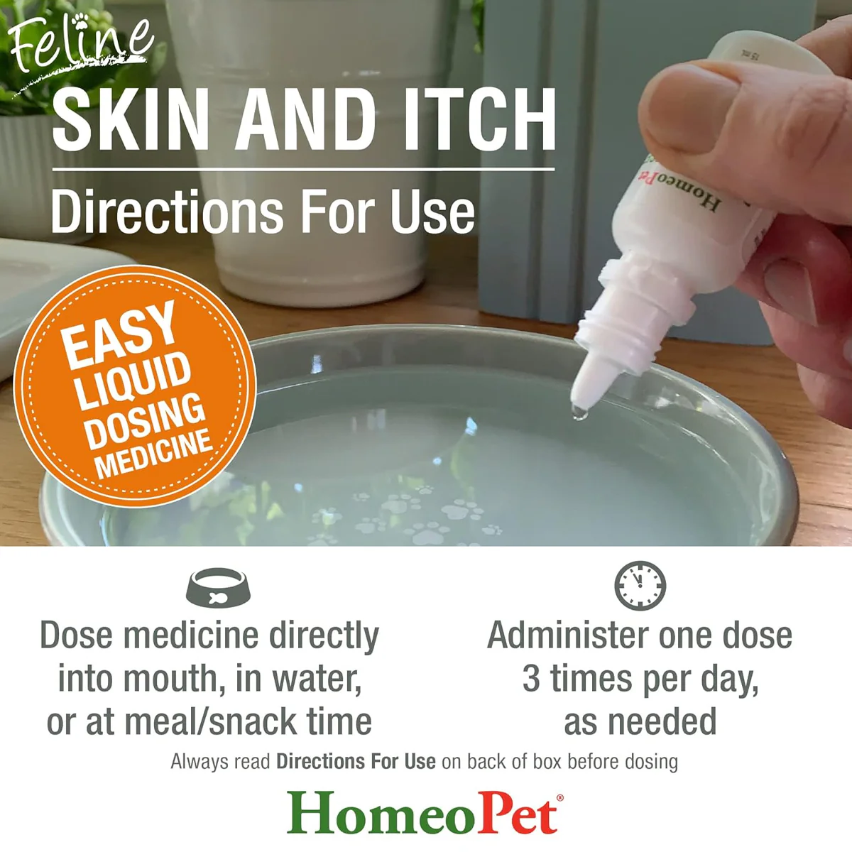 HOMEOPET CAT SKIN & ITCH 
15ML - Image 5