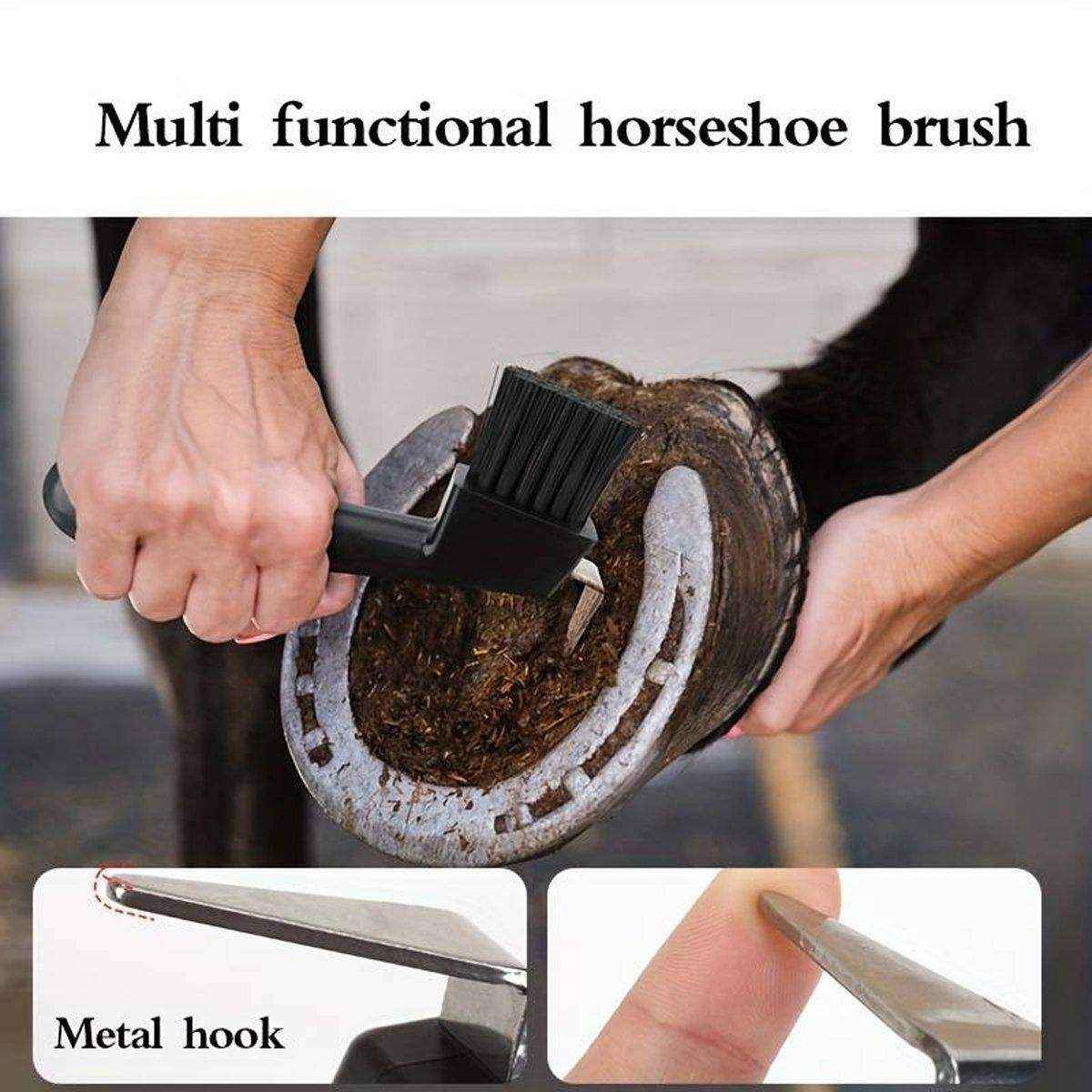 Durable Hoof Care Horseshoe Cleaning Hook Brush for Efficient Grooming - Image 5