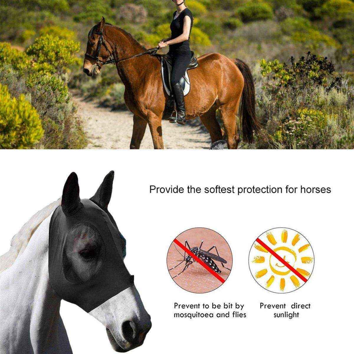Horse Mask Horse Flying Mask Horse Anti Mosquito Mask Horse Face Mask Horse Hat - Image 10