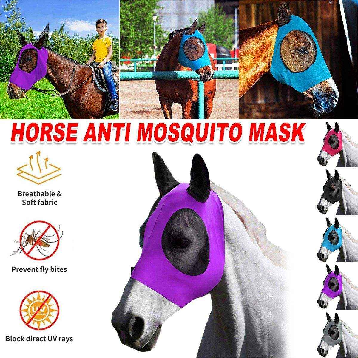 Horse Mask Horse Flying Mask Horse Anti Mosquito Mask Horse Face Mask Horse Hat - Image 2