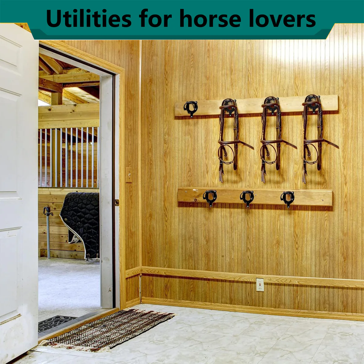 Horse Bridle Rack Wall Mount - Image 7