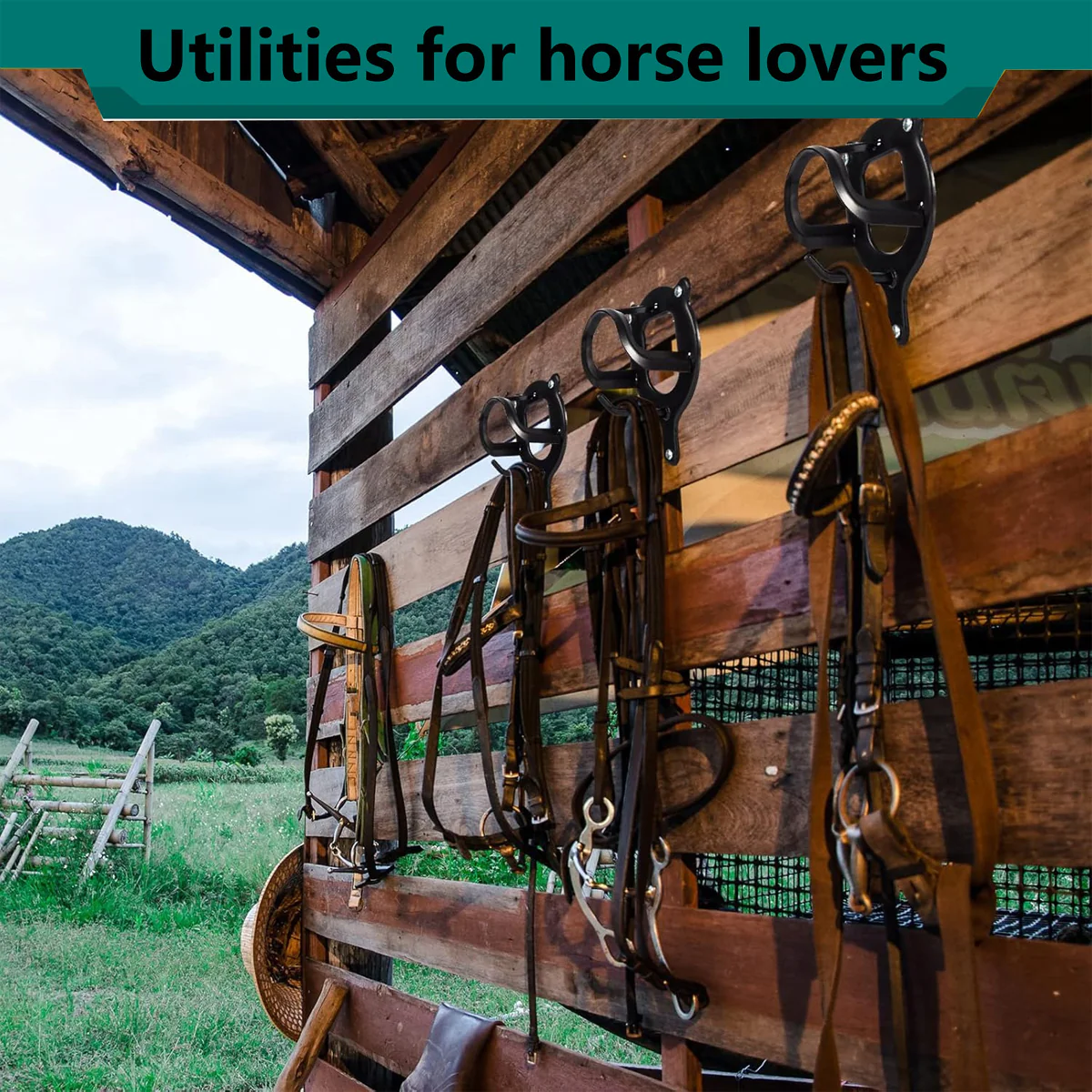 Horse Bridle Rack Wall Mount - Image 8
