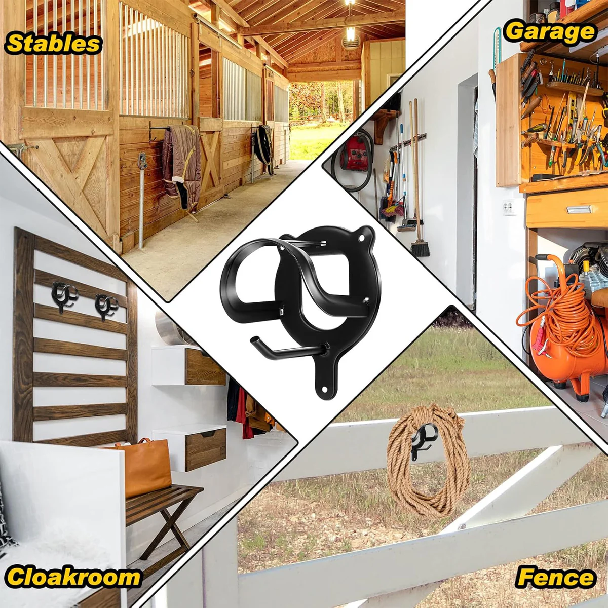 Horse Bridle Rack Wall Mount - Image 9