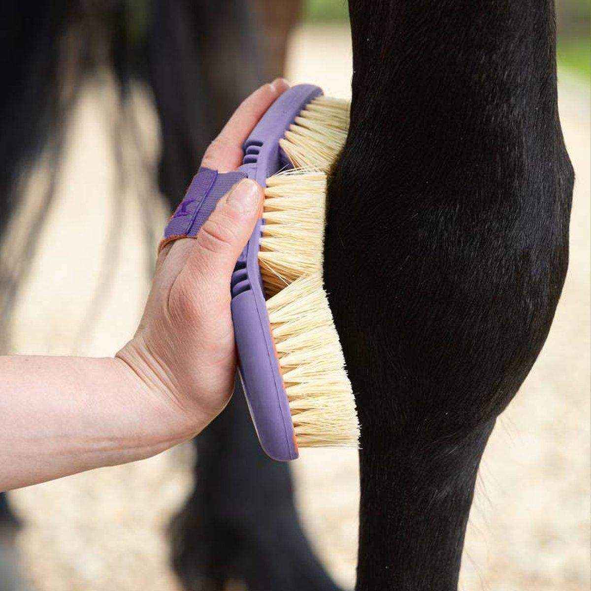 Oval Bendable Horse Grooming Brush for Cleaning Shedding Massage Care Supplies - Image 12