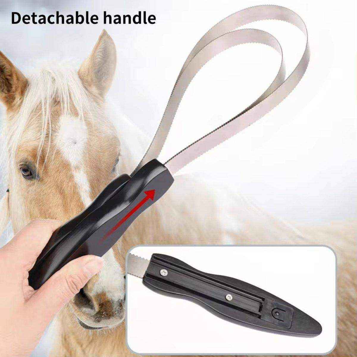 Effective Horse Shedding Blade for Grooming Loose Hair & Dirt Removal - Image 13