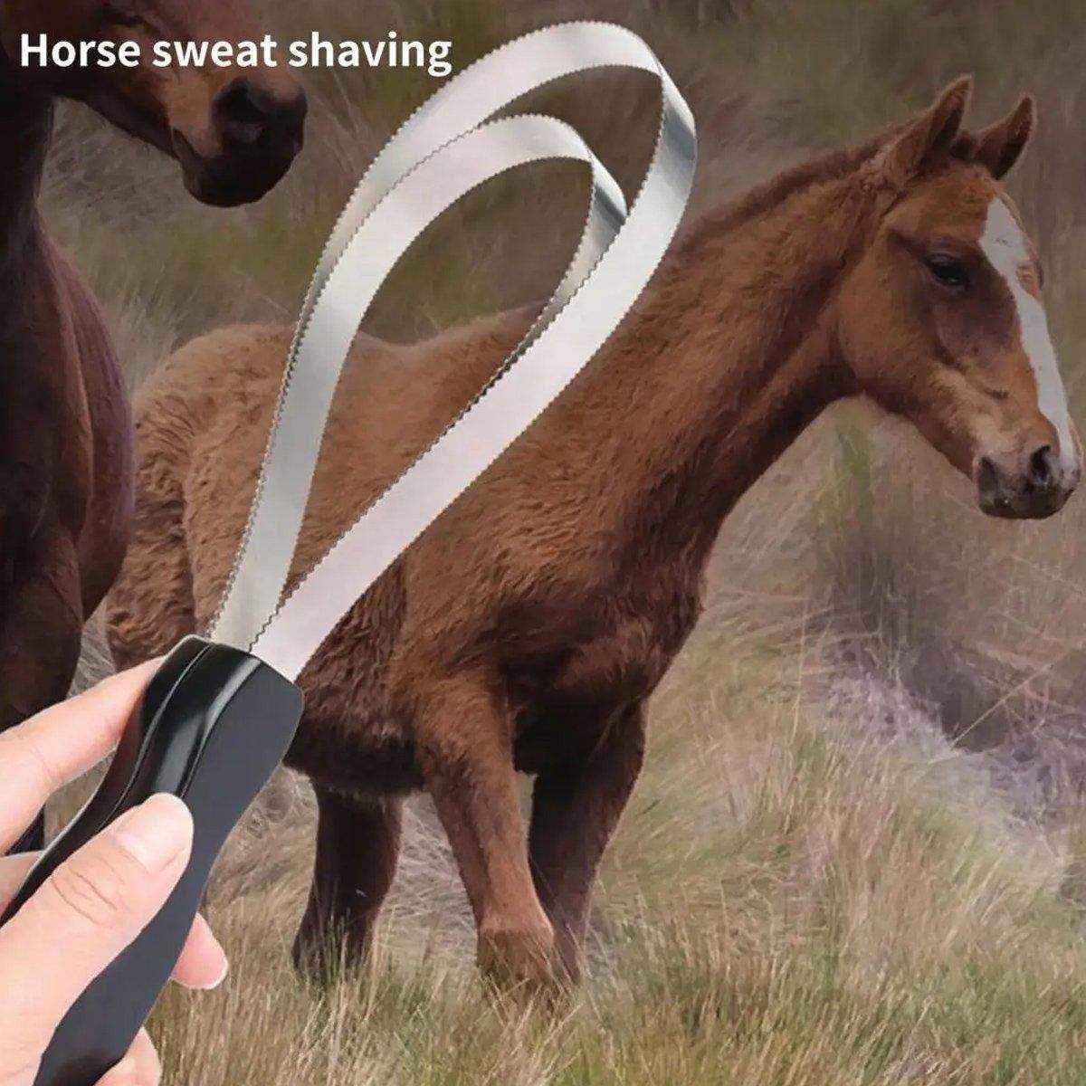 Effective Horse Shedding Blade for Grooming Loose Hair & Dirt Removal - Image 4