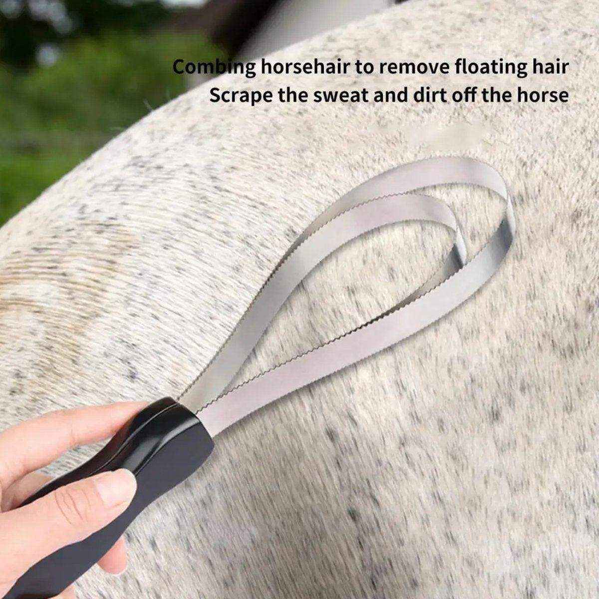 Effective Horse Shedding Blade for Grooming Loose Hair & Dirt Removal - Image 5