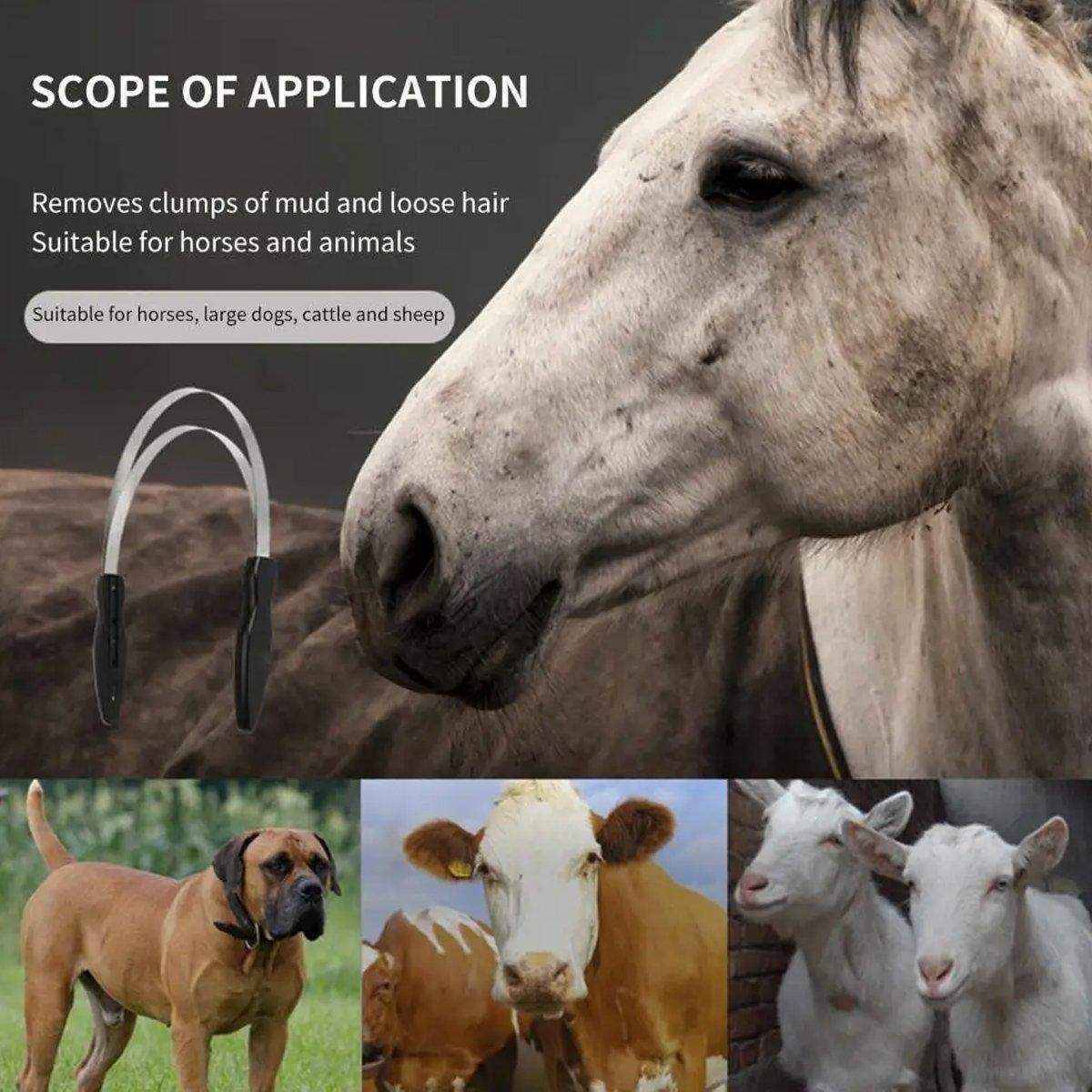 Effective Horse Shedding Blade for Grooming Loose Hair & Dirt Removal - Image 9