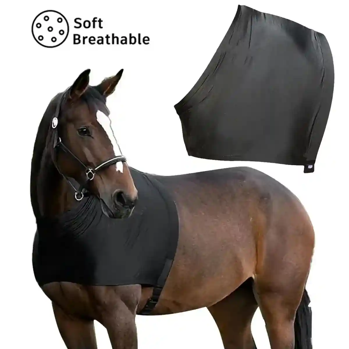 Breathable Horse Vest for Summer Anti-Mosquito Protection with Velcro Closure - Image 10