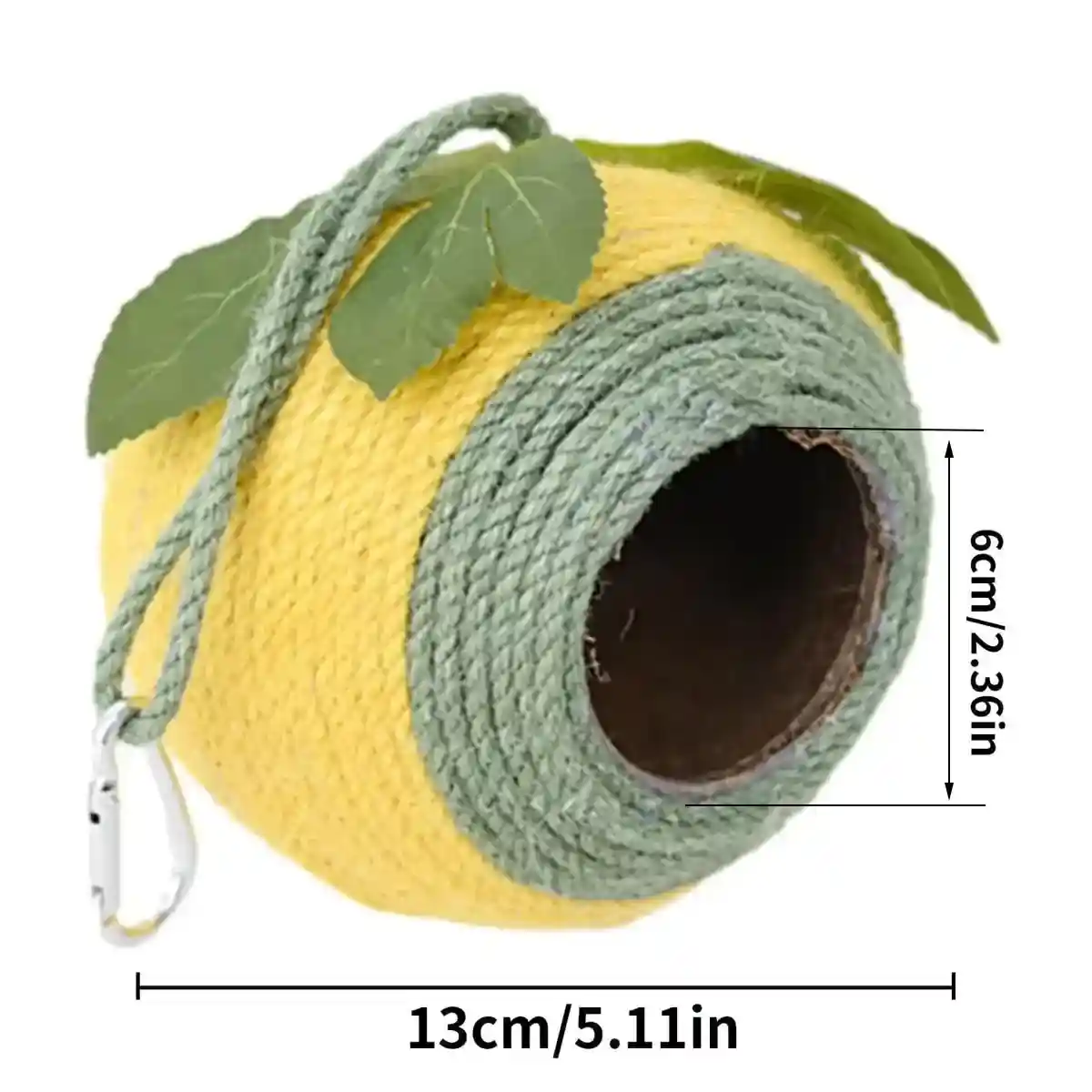 Natural Coconut Shell Bird Nest with Hanging or Screw Mount - Image 10