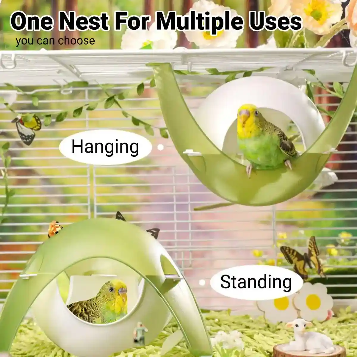Durable Hummingbird House Space Capsule Bird Shelter for Small Birds - Image 8