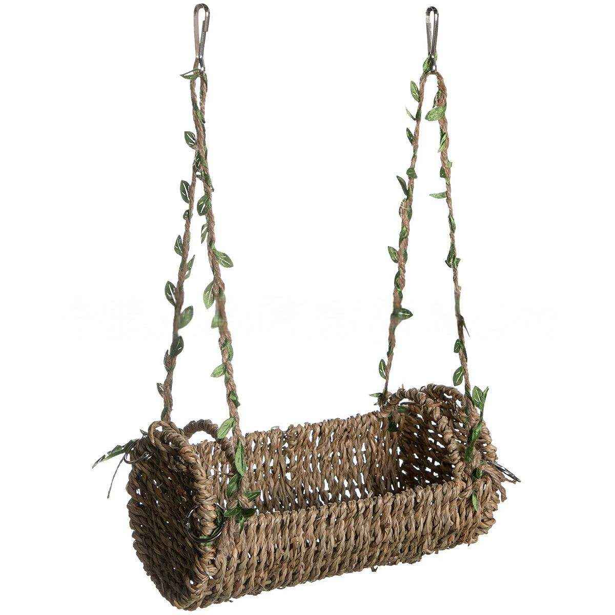 Multi-Season Bird Nest Comfortable Grass Weaving Nest with Cushion - Image 12
