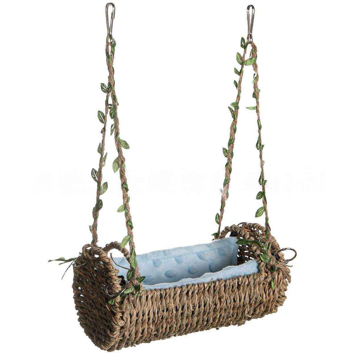 Multi-Season Bird Nest Comfortable Grass Weaving Nest with Cushion - Image 14