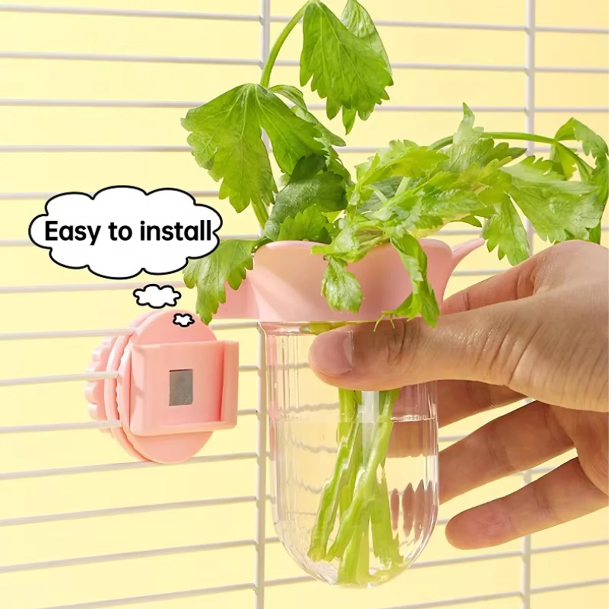 Hydroponic Bird Cage Feeder Cup Fruit & Vegetable Holder - Image 6