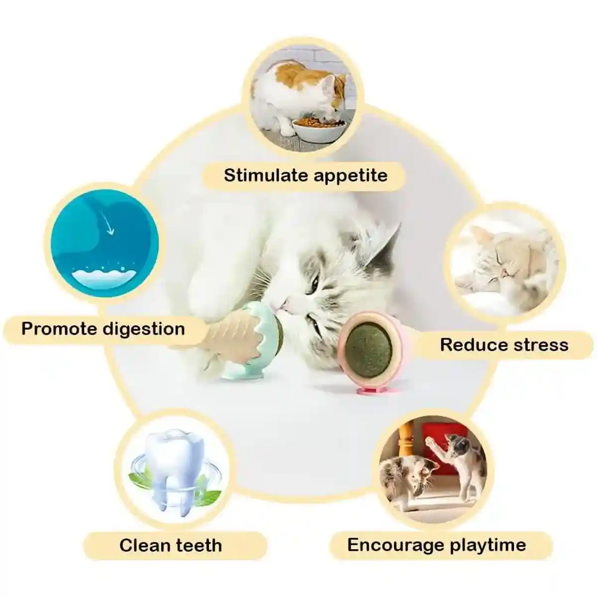 Ice Cream Catnip Ball Toy for Cats Fun and Interactive Playtime - Image 12