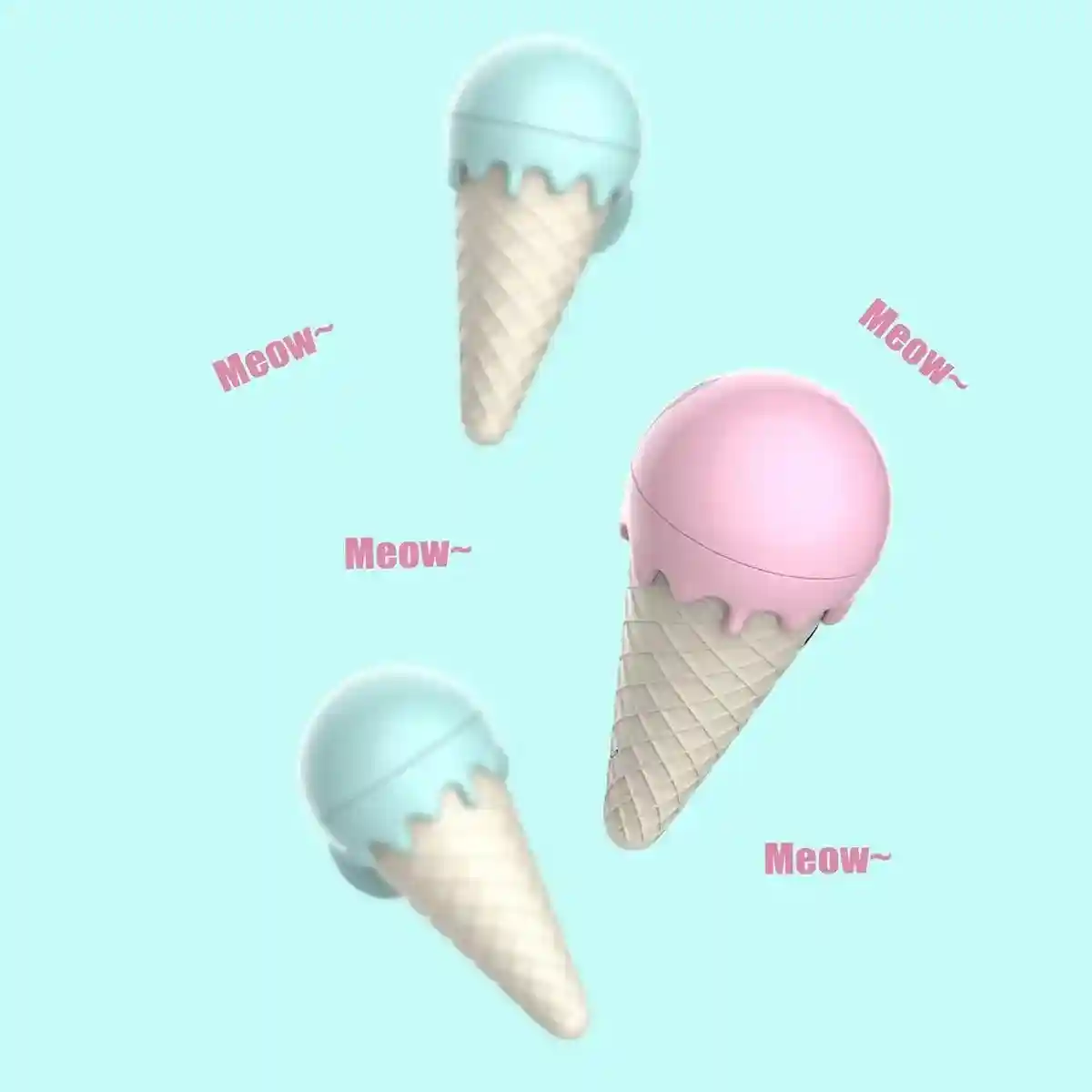 Ice Cream Catnip Ball Toy for Cats Fun and Interactive Playtime - Image 8