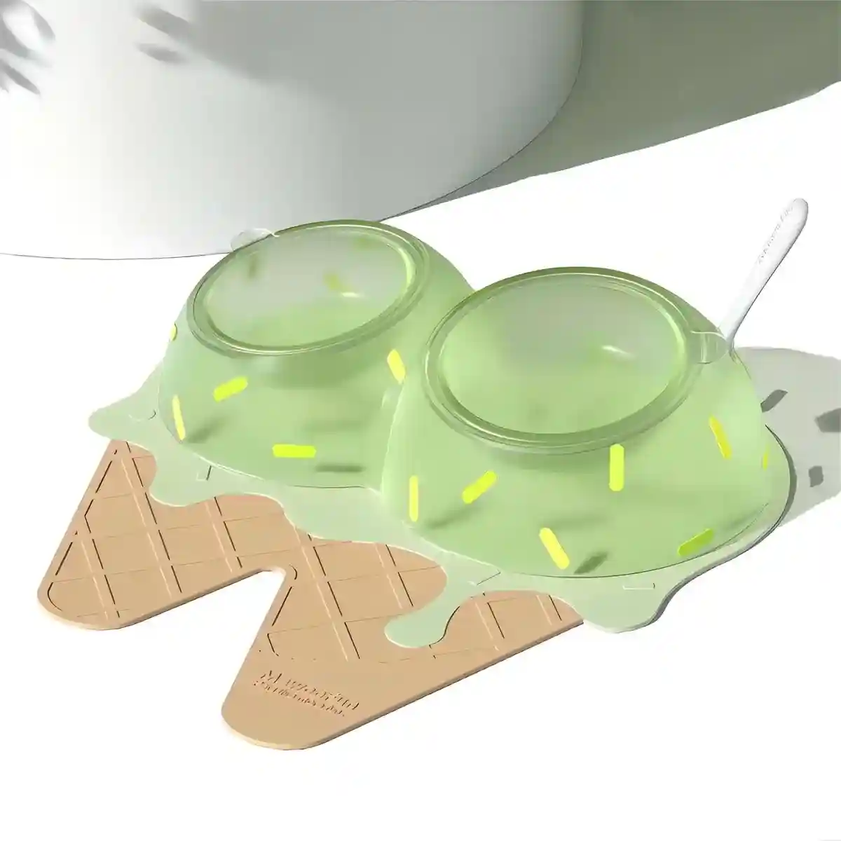 Ice Cream Shaped Tilted Pet Bowl Set for Cats and Small Dogs - Image 10