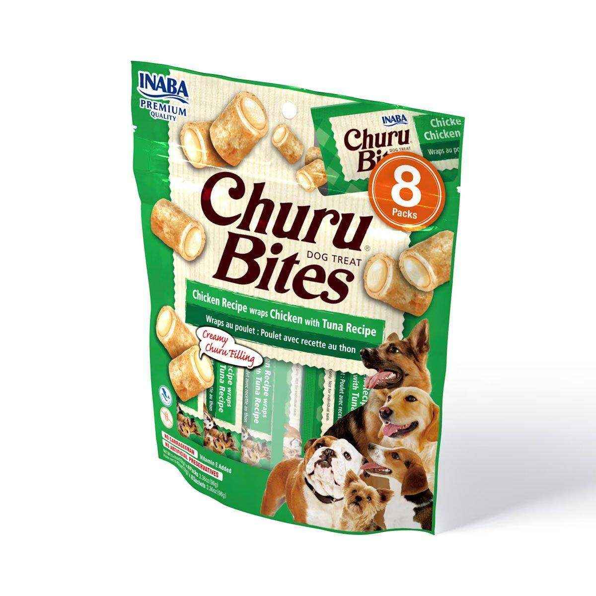 INABA Churu Bites Chicken Wraps With Tuna Recipe Dog Treat 8*96g - Image 9