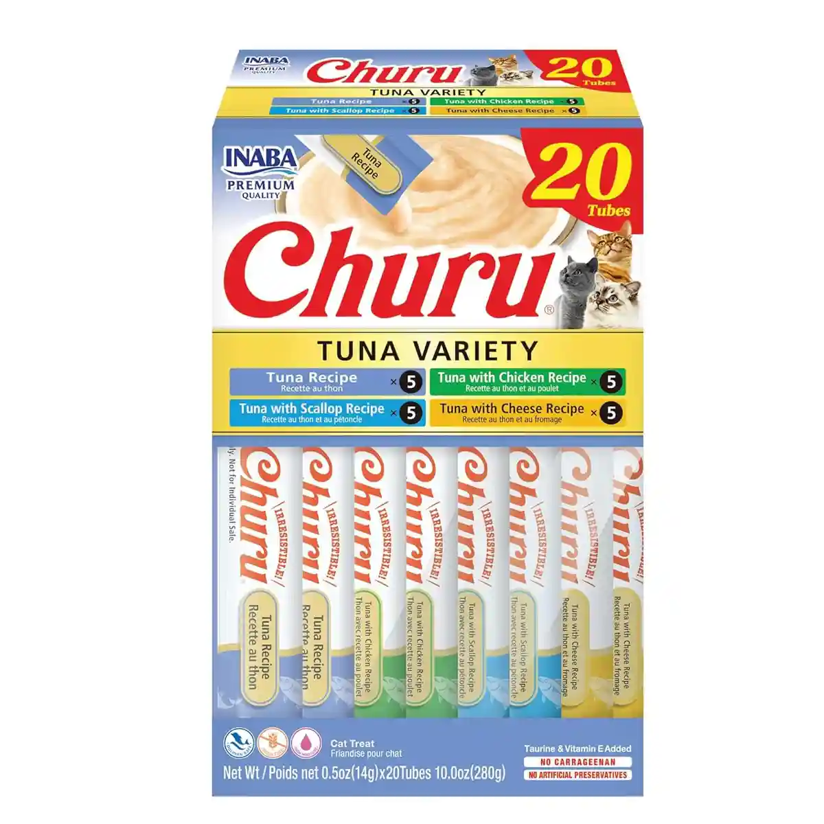 INABA Churu Tuna Variety Box Cat Treats 20*14g - Image 3