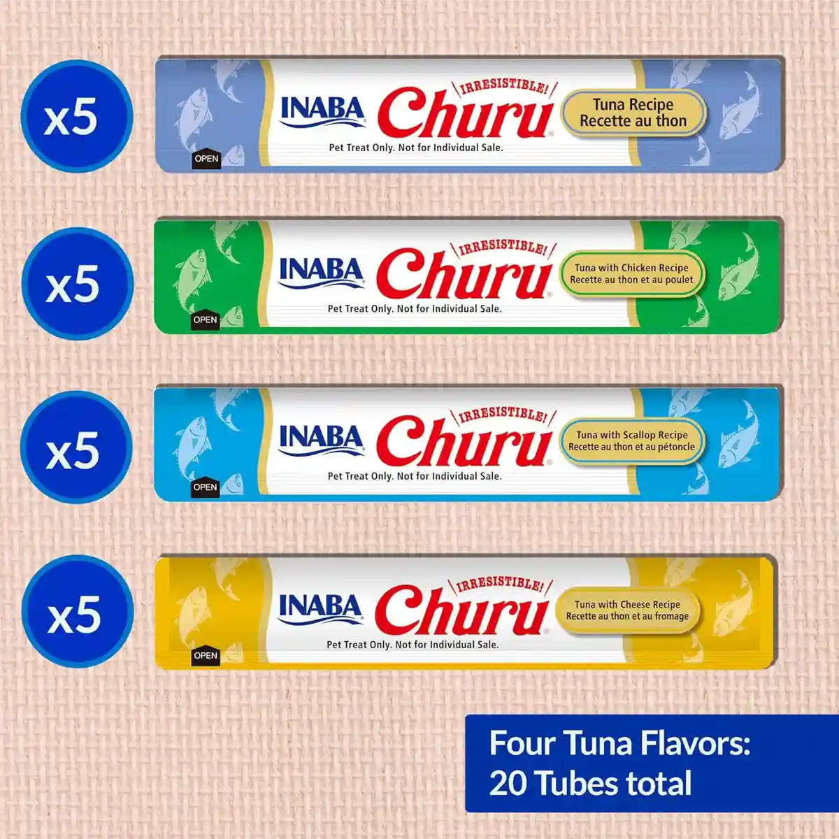 INABA Churu Tuna Variety Box Cat Treats 20*14g - Image 5